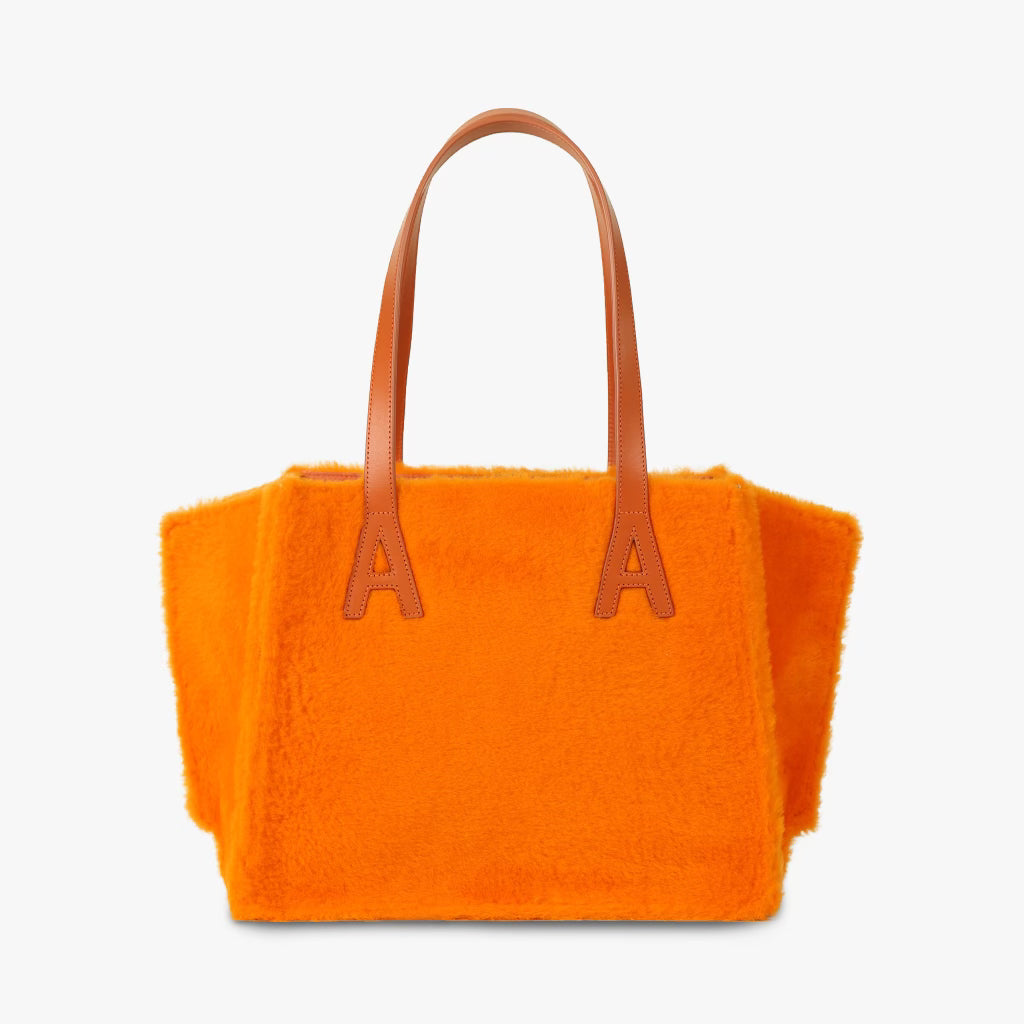 ADARA MISHA TOTE SHERPA ORANGE